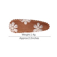 Petite pince à cheveux pour enfants en tissu acétate, motif floral décontracté et frais, style Joker BB, accessoires pour cheveux de fille pour fête, style européen et américain