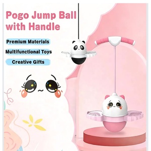ลูกบอลกระโดด KK Balance Pogo <span class=keywords><strong>Ball</strong></span> พร้อมที่จับสำหรับเด็ก ของเล่นลูกบอลกระโดดมีไฟ LED สีสันสดใส รูปทรงแพนด้า ของเล่นเด้งดึ๋งแสนสนุก - Product Image 5