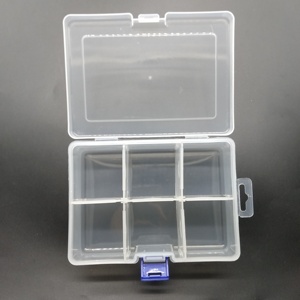Contenedor de almacenamiento de plástico duradero de estilo de moda de plástico cuadrado a prueba de agua de PP de 6 compartimentos multiusos - Product Image 3