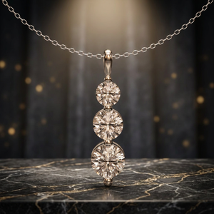 Pendentif rond flottant en diamant, collier minimaliste de luxe, bijoux fins contemporains pour mariée, cadeau - Product Image 2