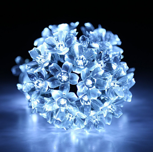 Hot Sale Outdoor <strong>Solar</strong> Cherry Blossom <strong>Flower</strong> Christmas <strong>String</strong> Led Rope <strong>Light</strong> 5 Meter 10 Led for Wedding Decoration - Product Image 4