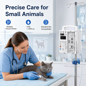 Bomba de Infusión Volumétrica <span class=keywords><strong>Veterinaria</strong></span> de Uso Continuo y Alta Resistencia para Rescate de Animales Salvajes en Zoológicos, Equipo Médico para Animales Grandes - Product Image 3