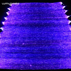 New design fashion led luminous fiber optical fabric what is from fibre to fabric