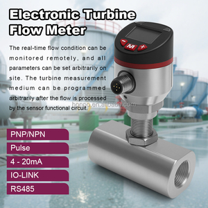 高精度デジタルオイル流量計、外ネジフランジ、DN10、OEMカスタマイズ可能な電子タービン流量計 - Product Image 6