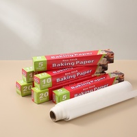 5m 10m 20m plateau résistant à l'huile alimentaire gâteau ménager papier Silicone en rouleau avec dents de scie en métal rouleaux de papier de cuisson