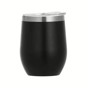 Vente en gros de tasses à œufs en acier inoxydable 304 de 12 oz avec logo personnalisé, gobelet isotherme de voyage pour bière, thé, café, tasse thermique avec couvercle - Product Image 3