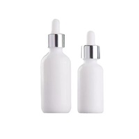 Flacon Boston en céramique de 60 ml avec compte-gouttes en verre pour emballage cosmétique