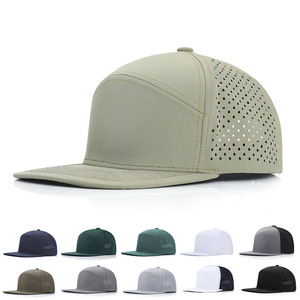 Gorra de béisbol con protección solar, gorra de golf con visera plana estructurada, color sólido, personalizada, de 6 paneles en blanco, tamaño ajustable, estilo informal - Product Image 2