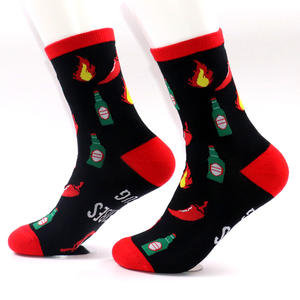 Chaussettes en coton drôles pour hommes et femmes, piment rouge épicé, pour les amateurs de cuisine, prix de concours de cuisine au piment, cadeaux de fête - Product Image 4