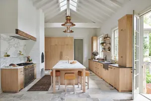 CBMmart amerikanischer Stil Schrank und Heimmöbel Massivholz weißer Eiche-Vornierschrank Küchenschränke für Villa