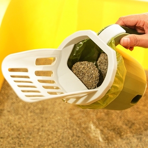 2-in-1 <b>Cat</b> <b>Litter</b> Scoop with Built-in Waste Bin, Detachable Poop Storage Container & Dual-Slot Sifter for Easy <b>Cat</b> <b>Litter</b> Cleani - Product Image 2
