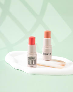 Rubor en Crema de un Solo <span class=keywords><strong>Color</strong></span>, Sin Grumos, Estilo Europeo y Americano, <span class=keywords><strong>Color</strong></span> de Maquillaje con Efecto Beso de Sol, Barra de Rubor, Lápiz Labial, Crema Multiusos - Product Image 6