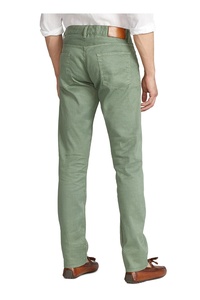 <span class=keywords><strong>Pantaloni</strong></span> Chino da Uomo <span class=keywords><strong>Slim</strong></span> Fit Leggeri Casual a Vita Media con Zip Elasticizzati in Twill di <span class=keywords><strong>Lino</strong></span> Anti-Pilling - Product Image 2