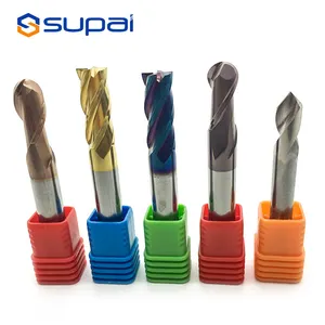 Đức Máy Giá Rẻ 2 Sáo <span class=keywords><strong>4</strong></span> sáo hrc45 hrc50 hrc55 hrc63 vuông phẳng CNC Công cụ Cắt vonfram rắn <span class=keywords><strong>Carbide</strong></span> <span class=keywords><strong>End</strong></span> Mill - Product Image 1