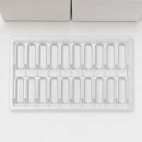 Boîte en plastique personnalisée avec blister et insert en PET pour matériel, plateau transparent, emballages personnalisés en plastique