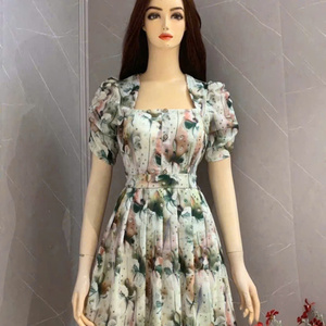 Camisa Estampada de Manga Corta para Mujer, Dulce y Moderna, Vestido Casual de Manga Corta para Mujer - Product Image 3