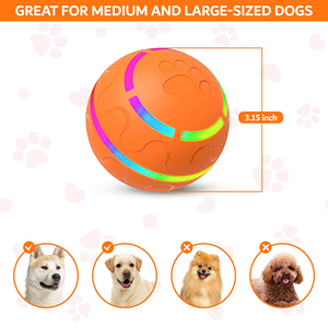 High Quality Eco-Friendly Luxury Intelligent Interactive USB Charging Sport Rotary Jump <b>Ball</b> Modern Pet <b>Dog</b> Toy Made of Silicone - Product Image 2