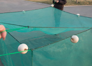 ตาข่ายจับปลา HDPE ลอยน้ำได้พร้อมตัวลอยน้ำสำหรับการเพาะเลี้ยงสัตว์น้ำ<span class=keywords><strong>ปลา</strong></span>ดุกในทะเลสาบหรือบ่อ - Product Image 2