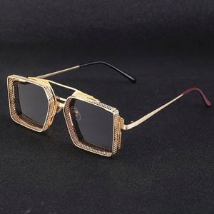 Nouvelles lunettes de soleil unisexes tendance rétro punk steampunk 2025 avec logo personnalisé, métal, UV400, légères et confortables - Product Image 5