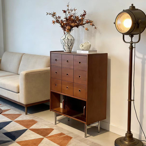 <span class=keywords><strong>Commode</strong></span> à tiroirs <span class=keywords><strong>en</strong></span> bois vintage, buffet, console d'entrée, table de console, meubles nordiques, armoire, organisateur, support haut - Product Image 3