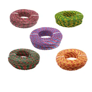 Câble électrique torsadé RVS 300/500V, isolé PVC, conducteur en cuivre pur, fourniture <span class=keywords><strong>d</strong></span>'usine OEM pour alarme incendie et usage domestique - Product Image 6