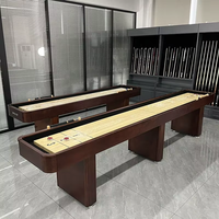 Table de jeu de shuffleboard en bois dur d'Amérique du Nord de qualité supérieure, fabriquée par l'usine chinoise Ronsen, disponible en 9 pieds, 12 pieds, 14 pieds et 16 pieds, à vendre.