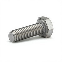 Baut dan Mur Baja Hexagonal DIN933 DIN931 ASME B18.2.1 Kustom Grosir, Standar UNC UNF SS 304 316