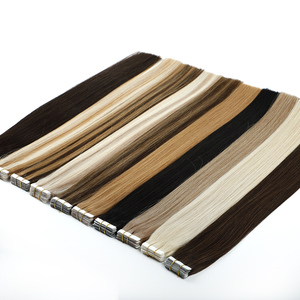 Remy Tape in Human Hair Extensions Double Drawn Tape Hair European Tape Human Hair Extensions - Product Image 1