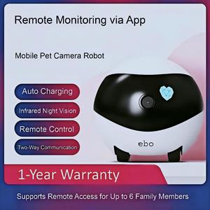 Smart Home Pet Robot Camera 2K WiFi Mobile Monitor With Two-Way Audio, Remote Control, And Auto Patrol - Product Image 4