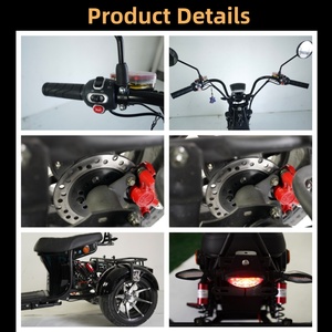 ซิตี้โคโค่ <span class=keywords><strong>HT9</strong></span> 2000W แบตเตอรี่ลิเธียม 60V 12Ah สกู๊ตเตอร์สามล้อ 40 กม./ชม. ระยะไกล ระบบอิเล็กทรอนิกส์อัจฉริยะ - Product Image 3