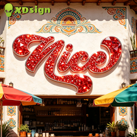 Lettres en relief LED personnalisées XDsign, enseigne 3D, décoration publicitaire scintillante, éclairage anti-corrosion, certifiées CE, pour voiture