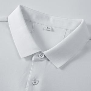 <span class=keywords><strong>Camicia</strong></span> da Uomo Oversize in Maglia da 200g, Taglie Forti, Tinta Unita, Traspirante, Casual Elegante, Manica Corta con Colletto - Product Image 4