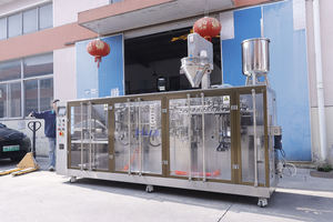 China Original Factory HFFS Rollo de película Polvo automático Caño plano Bolsa de bolsita Forma horizontal Relleno Sello Máquina de embalaje - Product Image 6