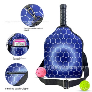 Sac de raquette de pickleball imperméable sans bords en néoprène, housse bandoulière, étui pour raquette de tennis, personnalisable OEM, vente en gros - Product Image 5