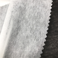 Polyester de haute qualité PES Double point Non tissé entoilages fusibles minces en gros pour les vêtements