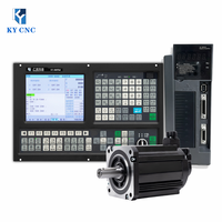Contrôleur de tour CNC économique KYCNC 980TB2 à 2 axes avec PLC pour système de contrôle de tournage industriel