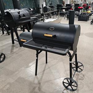 チャコールアウトドアグリルオフセットスモーカーカバーブラックバーベキューグリルアウトドアキャンプ大型バーベキューグリル - Product Image 1