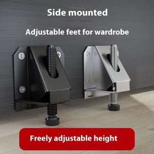 Có thể điều chỉnh chống trượt tủ chân bên gắn vít cho bảng hỗ trợ chiều cao tăng đồ nội thất phần cứng điều chỉnh sàn - Product Image 4