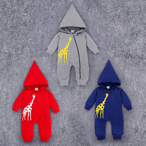 Export Baby Clothes Toddlers Baby Romper Hooded Jumpsuit of Free Sample - Product Image 4