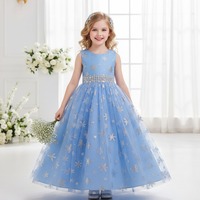 Robe de mariée blanche pour filles, tenue de soirée, motif de flocons de neige, style élégant, pour enfants de 10 ans, nouvelle collection