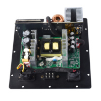 Amplificateur de plaque numérique en métal pour subwoofer 300W |   Amplificateur domestique avec module d'amplification de basses de classe D à faible bruit et panneau arrière