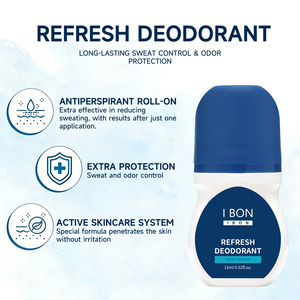 Déodorant Roll-on <span class=keywords><strong>Anti</strong></span>-<span class=keywords><strong>transpirant</strong></span> Personnalisé à Marque Blanche Ingrédients Minéraux Naturels Parfum Frais Longue Durée Personnalisable - Product Image 4