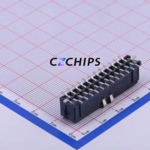 X3025WVS-2x12D-LPSW Wire-to-Board Pin Header SMD,P=3mm Connector 2x12P 3mm Vertical Mount 24P - Product Image 2