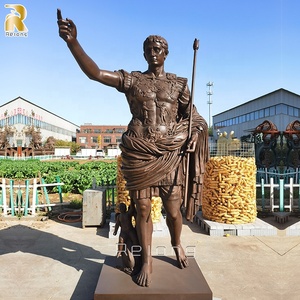 Estatua de metal de tamaño real para decoración artística, escultura personalizada de gran tamaño, antigua, al aire libre, bronce, <span class=keywords><strong>Caesar</strong></span>, jardín - Product Image 3