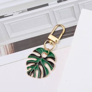 Metal Keychain Colorful <b>Leaf</b> Key Accessories Fashionable Bag Hanging Wholesale Small Gifts - Product Image 4
