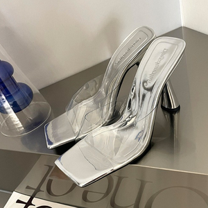 Chaussure Femme Transparente on Trendy Glass 2025 Sexy Woman Heels - Product Image 5