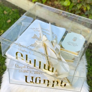 Custom Clear Plexiglass Gift <strong>Box</strong> with Lid for <strong>Display</strong> Retail Storage Weddings Shop Use-Durable PMMA - Product Image 2
