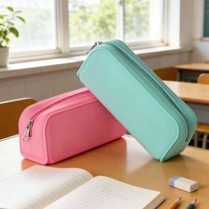 Estuche de Silicona con Cierre, Diseño Estético Mint Breeze, Ecológico y Moderno, con Patrón de Caramelos, Bolsa de Maquillaje, Gran Venta - Product Image 2