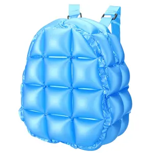heavy duty vinyl inflatable cute bubble backpack durable plastic blow up girls space bags beach bag