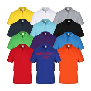 Satén antiarrugas personalizado para camisas con logotipo bordado para publicidad comercial Ropa de golf promocional - Product Image 1